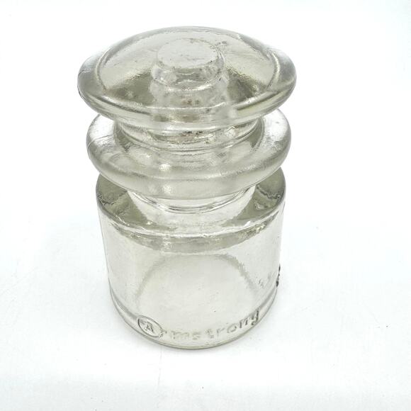 Armstrong VTG Collectible Glass Experimental Insulator Clear Made in USA 28 55 - Picture 3 of 9